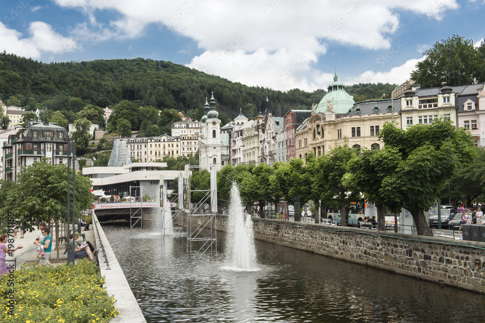 River Ohrza in Karlovy Vary