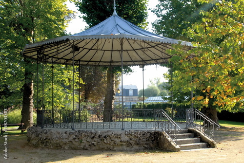 Château-Thierry, kiosque à musique, ville département de l'Aisne, Parc des Petits Prés, France