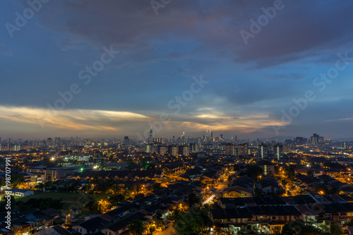 View of sunset at downtown Kuala Lumpur.  © ShaifulZamri