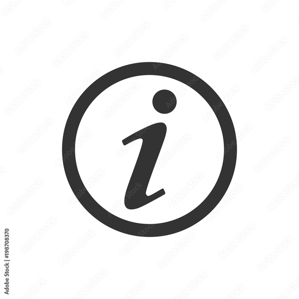 Information icon, info sign, vector illustration. Flat design. Information icon, info sign, vector illustration. Flat design.
