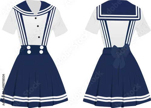 School uniform. vector illustration
