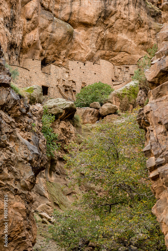 A 12th century grain store or Agadir at the Berber village of Tizgui in the Anti Atlas mountains of Morocco.