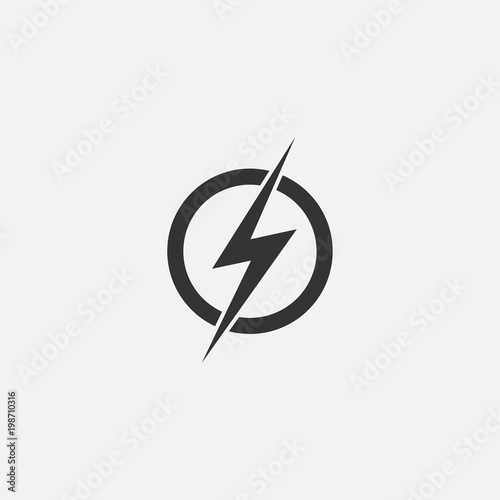 Free Download Lightning, electric power vector design element. Energy and thunder electricity symbol concept. Light bolt sign. Flash vector emblem template. Power fast speed logotype, logo - GFXLoad