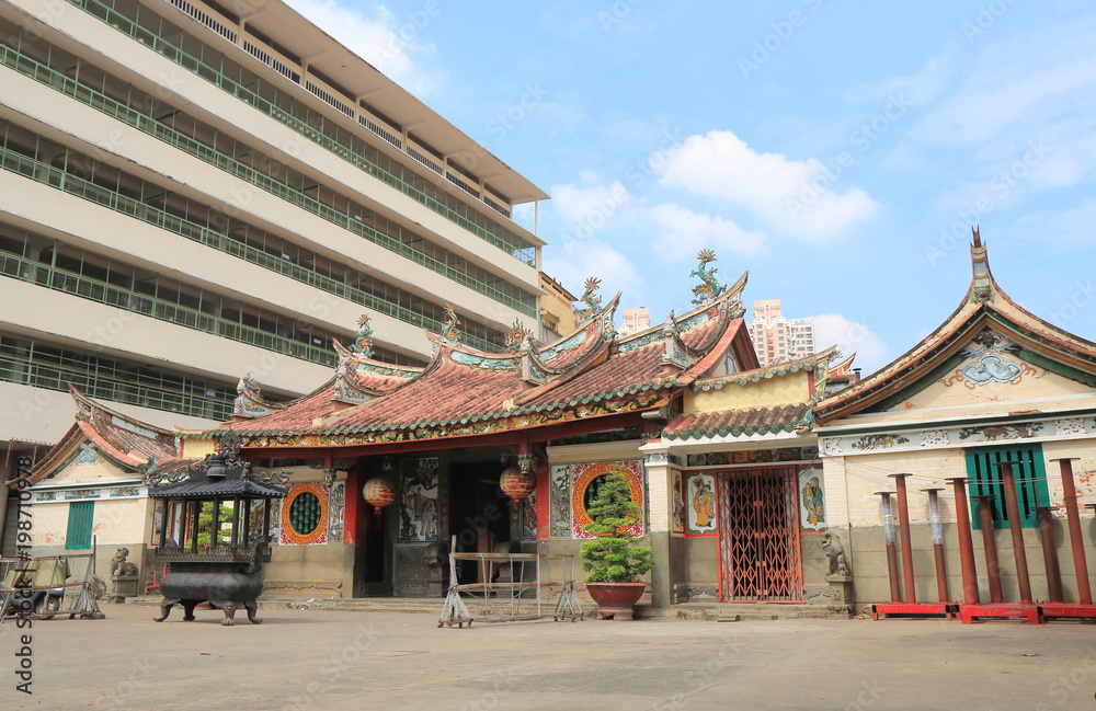 Chua Ong Bon temple in Chinatown Ho Chi Minh City Saigon Vietnam