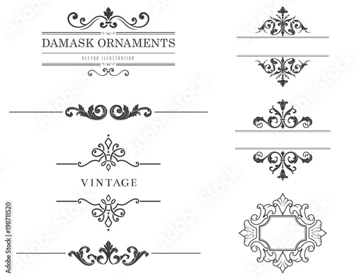 Vintage Text Frames and Dividers
