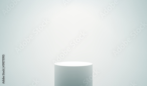 Empty White Podium © Artem