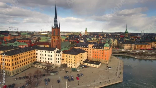 Wallpaper Mural Aerial view of Stockholm City  Torontodigital.ca