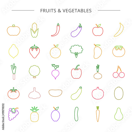 Fruits  vegetables.