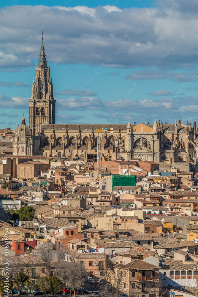 Old cathedral in Toledo Spain