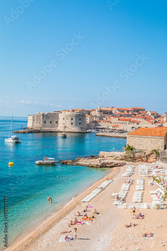 Fototapeta Naklejka Na Ścianę i Meble -  Beach in Dubrovnik