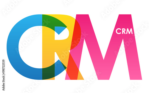 CRM colourful letters icon