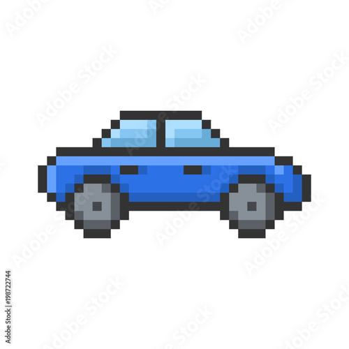 Wallpaper Mural Outlined pixel icon of  car. Fully editable Torontodigital.ca