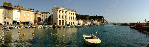 panoramic photo of Capodistria in Slovenia from the marina