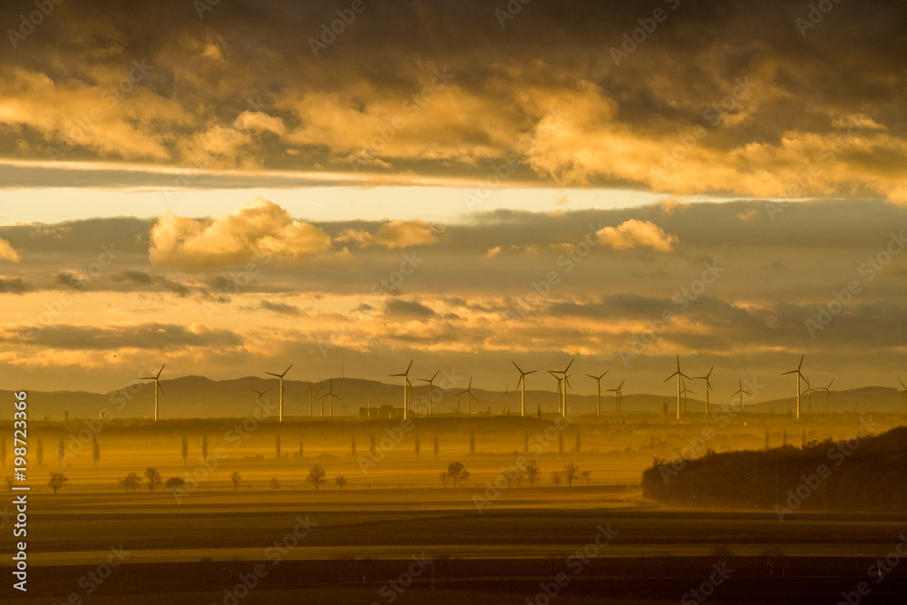 Wind Farm of Wind Turbines
