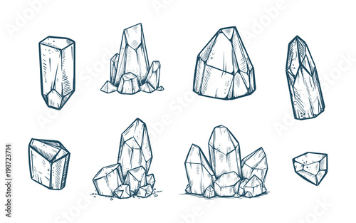 Vector Crystals Illustraion