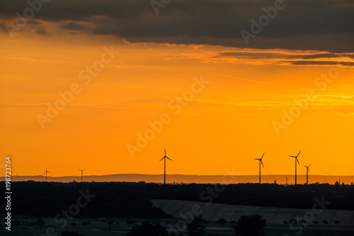 Wind Farm of Wind Turbines