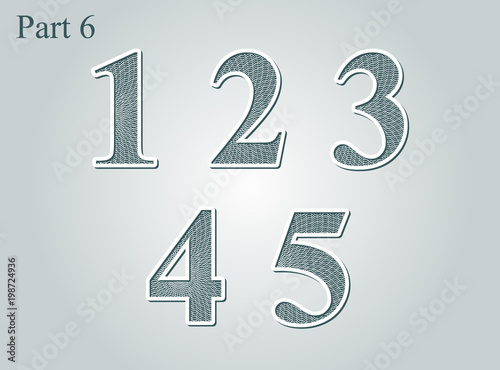 Guilloche numbers diploma certificate money grid texture