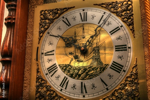 Close up of pendulum clock 2