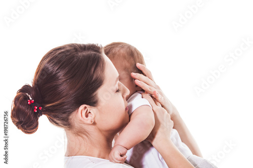 Mother rejoices her baby isolated