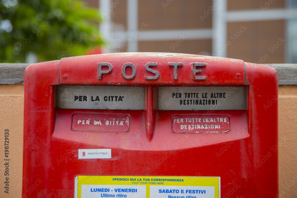 custom made wallpaper toronto digitalimage of an old Italian post office box