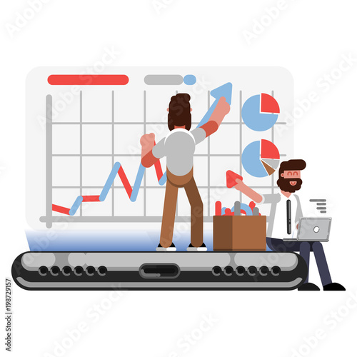 Business graph helpers on phone
