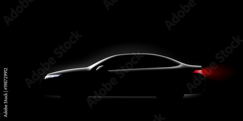 car silhouette on black 2