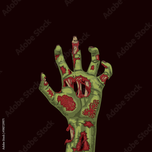 zombie green hand