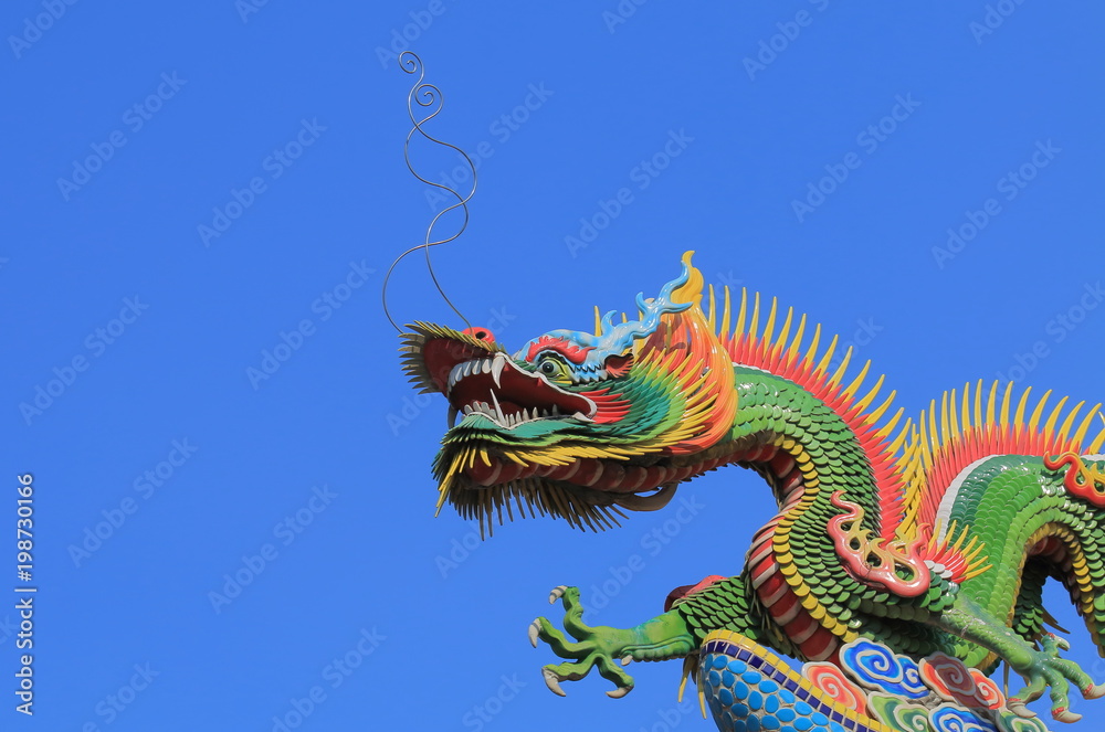 Lecheng temple dragon in Taichung Taiwan