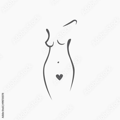 Sexy fitness naked girl with a chic figure. Intimate sexy lady, model in a pose. Lovely  ass bikini zone. Drawn graphics for design, Abstraction background