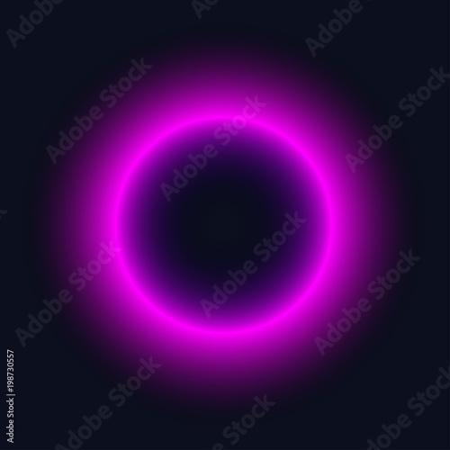 Purple neon ring