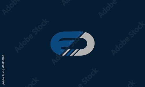 ED letter logo design and creative sign, ED Logo, ED Monogram, Initial ED Logo, Letter ED Logo, Icon, Vector