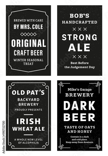 Alcohol Bottle Labels