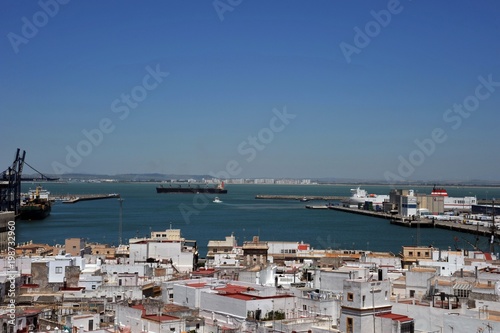 View of the ancient sea city of Cadiz from the Cathedral of the Holy Cross. © b201735