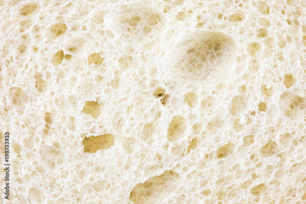 Bread background ot texture. Macro shot is made by means of stacking technology