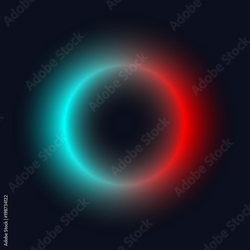 Gradient neon ring