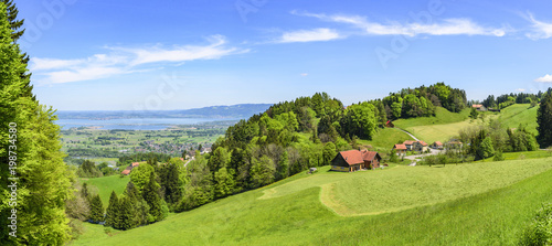 typische Landschaft am schweizer Bodensee