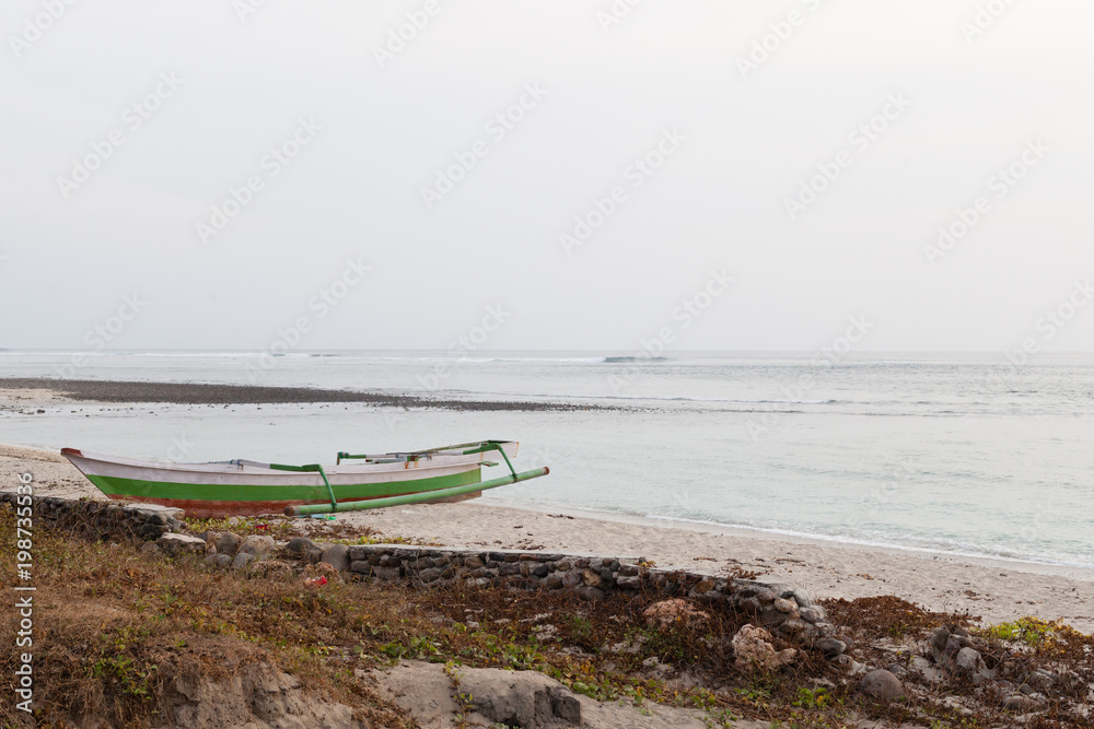 Boat on the Shore in Sumbawa Indonesia