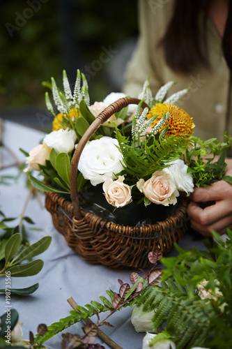 Create a flower basket