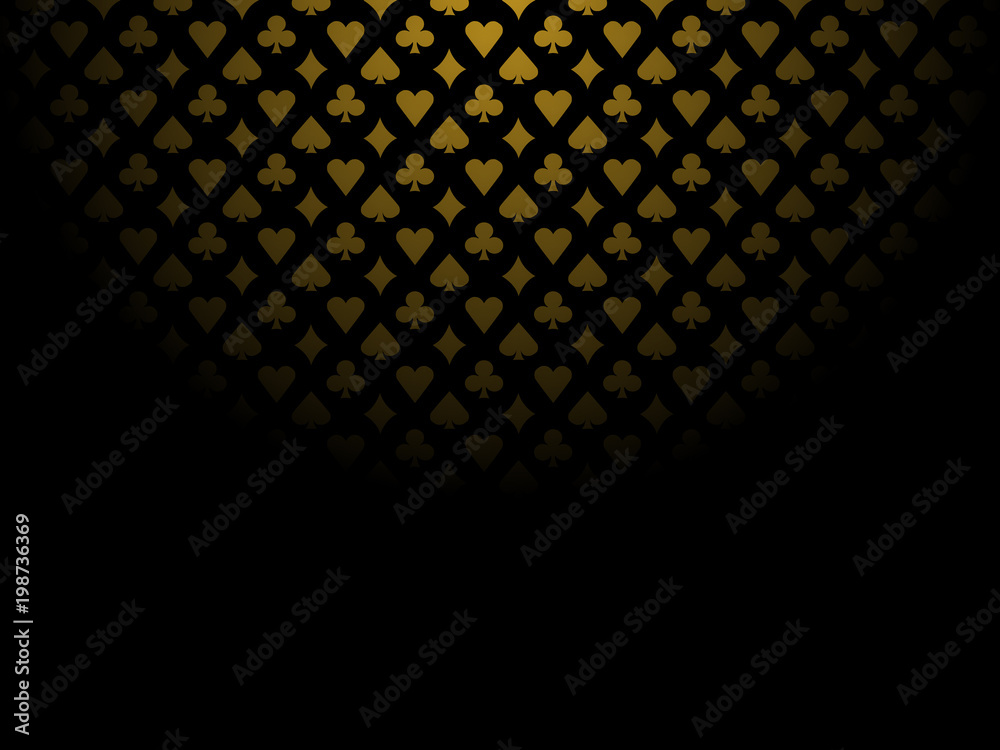 Naklejka premium Poker gold background
