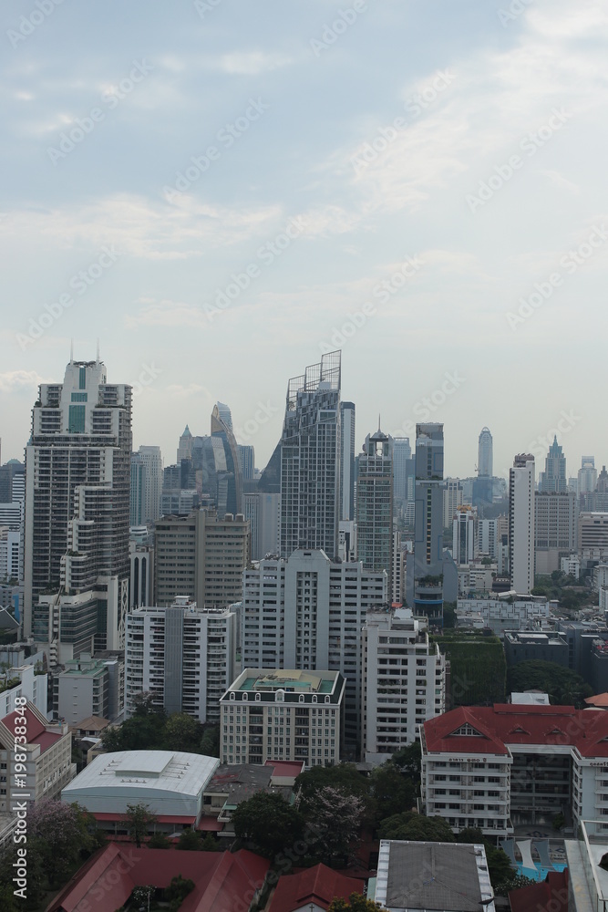 Obraz premium ビルディング 風景 都市 東京 バンコク ニューヨーク