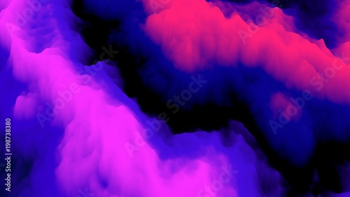 Smoke colorful background. Color explosion. Abstact wallpaper. Multicolor fog. Fractal. Digital art. Fairy. Futuristic. Surreal texture. 3d illustration. Imagination. Creative.
