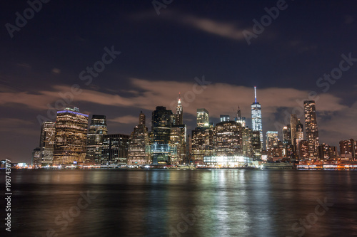 Manhattan Skyline at Night