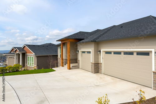 New Custom Built Homes in Suburban Neighborhood