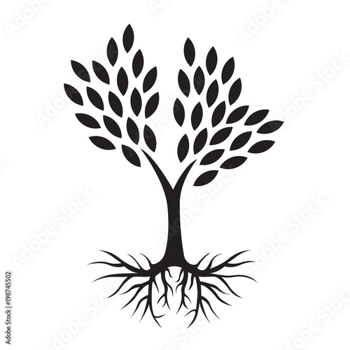 Ekologiczne drzewo ilustracja wektorowa
