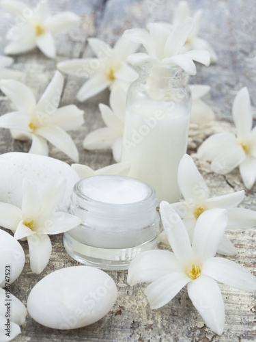 Natural cosmetics  fresh as flowers