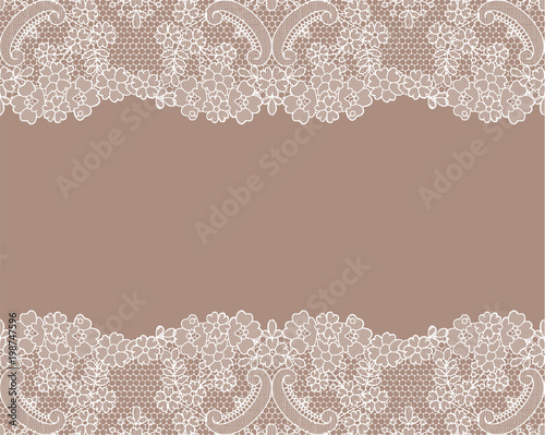 Seamless white lace