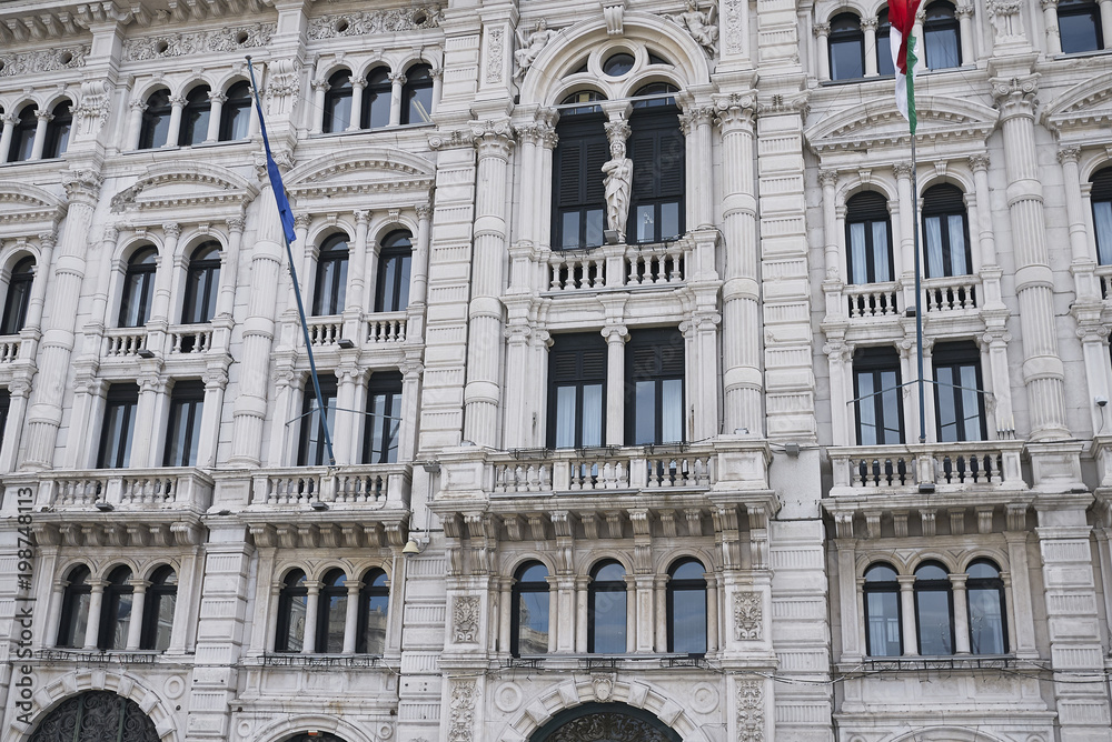 Trieste, Italy - March 19, 2018 : View of trieste City Hall building