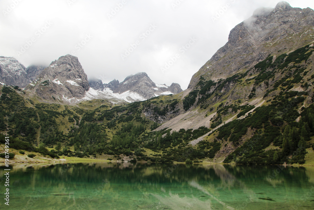 Seebensee lake in Tyrol, Austria