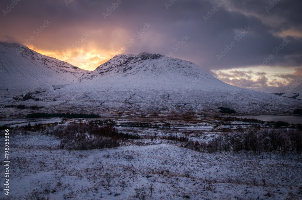 Winter Sunrise in Scottish Highlands