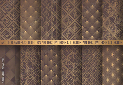 Art Deco Patterns Set